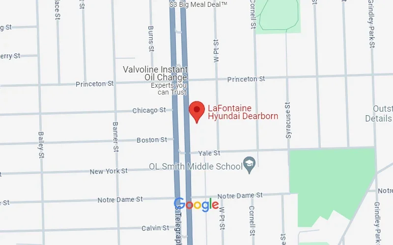LaFontaine Hyundai Dearborn in Dearborn MI map